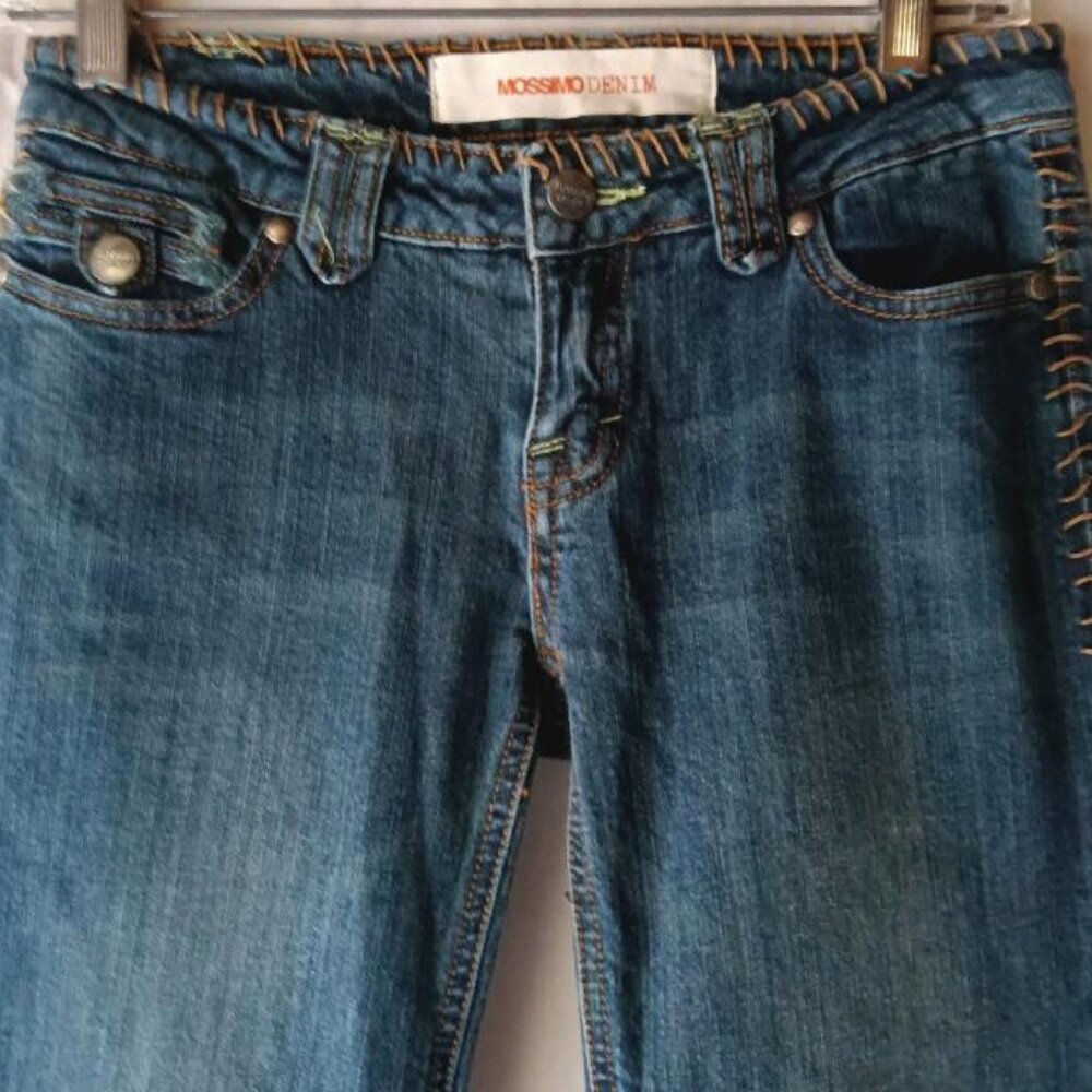 Junior's Blue Denim Jeans Size 1Boot Cut